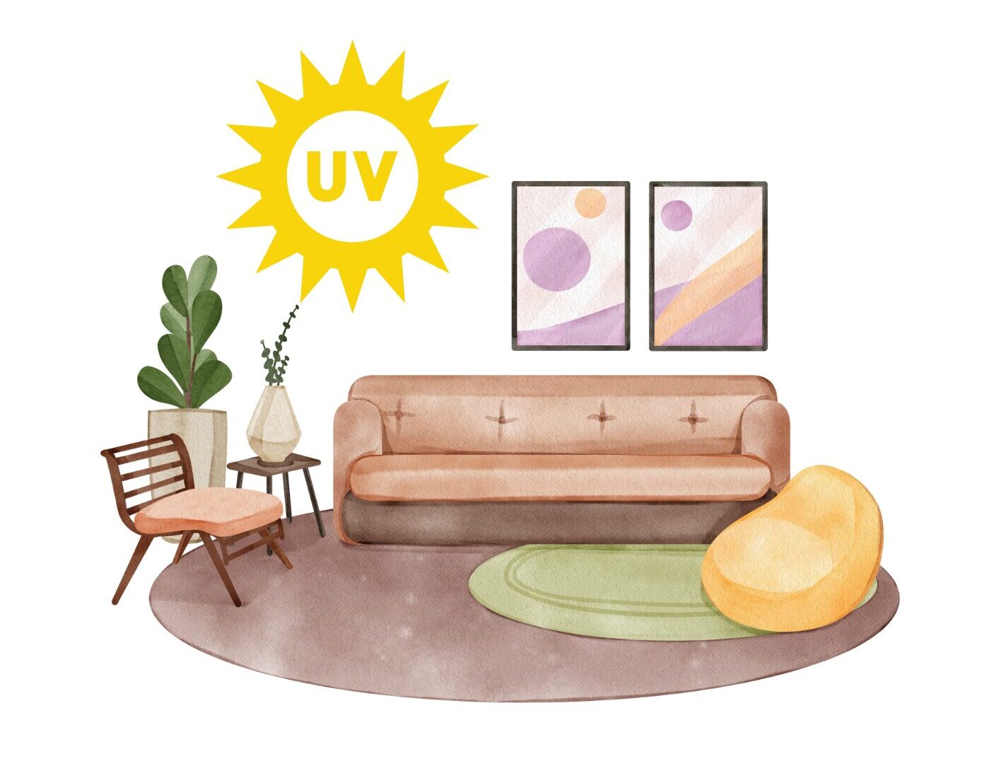 家具日焼け防止